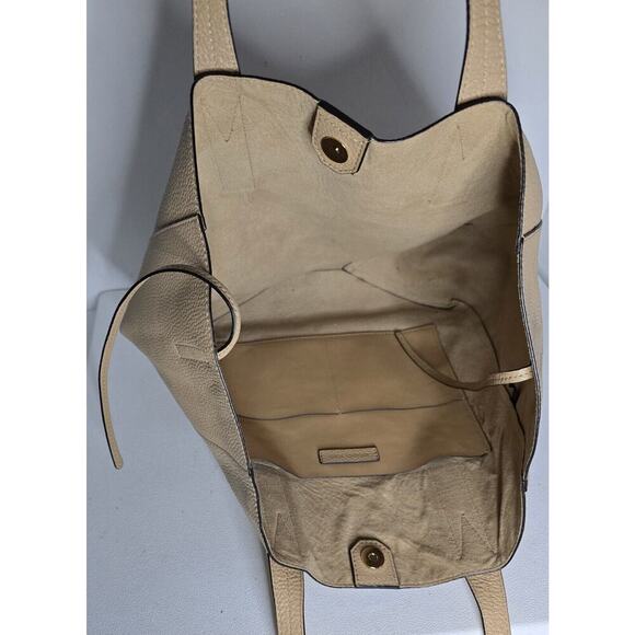 Michael Kors Junie Large Leather Tote Bag Butternut 17x13" - Picture 10 of 12